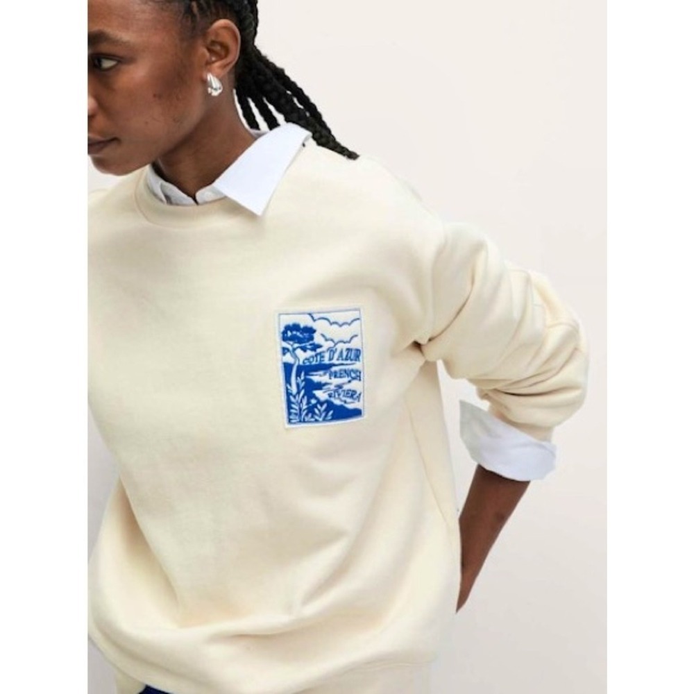 Marks & Spencer Cream Crew Neck Size XS